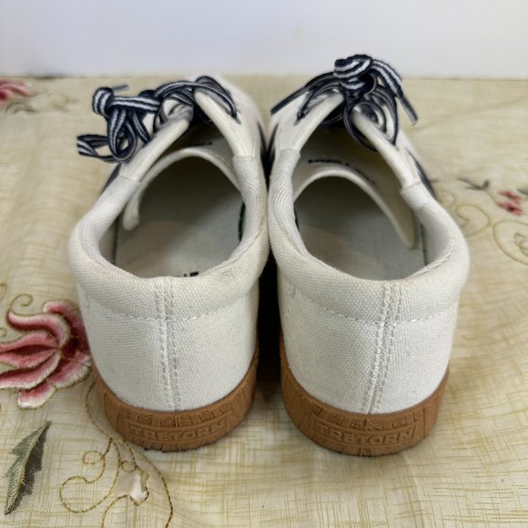 Tretorn Nylite White and Blue, Blue Canvas Tennis Shoe size 8M - Picture 4 of 6